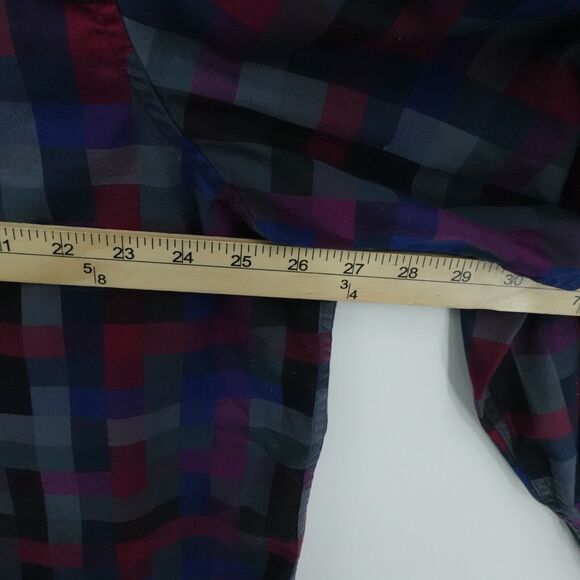 RObert Graham Shirt Mens XL Gray Geometric Flip Cuff Preppy Casual Office Button - Picture 5 of 15